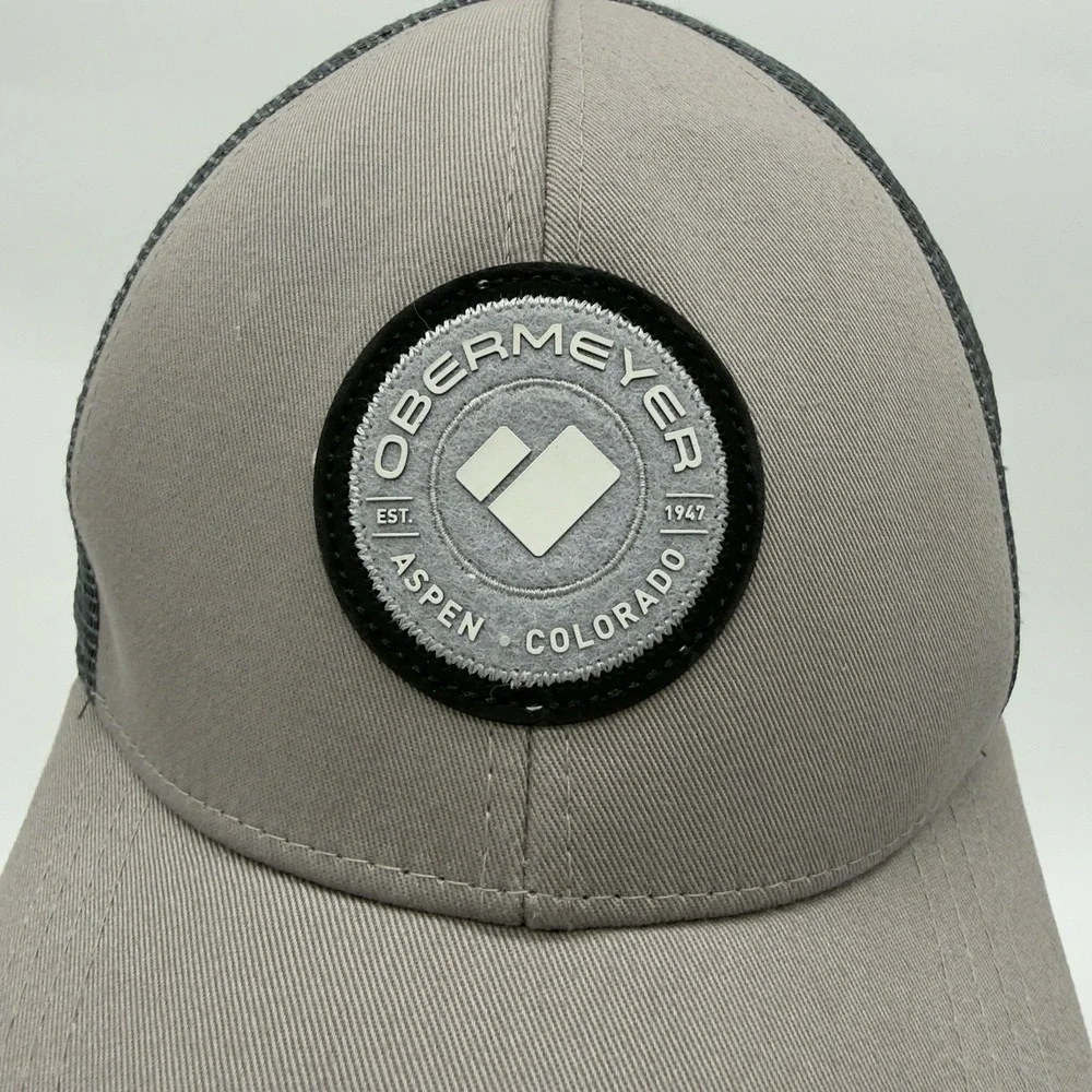 Obermeyer‎ Gray Meshback Baseball Cap Hat Snapback OSFA